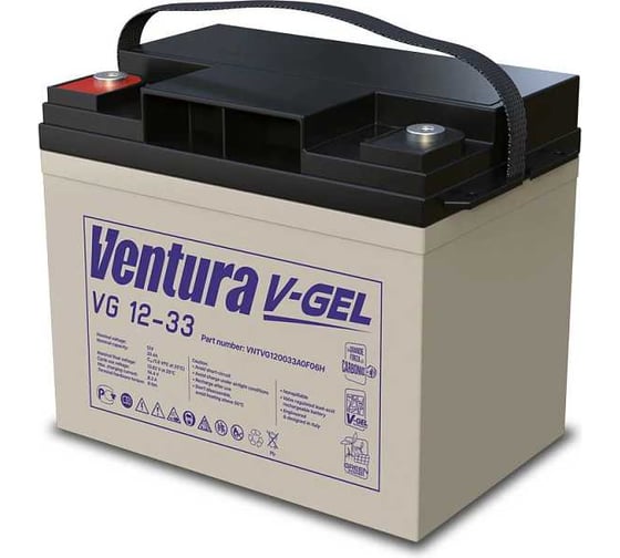 Аккумуляторная батарея 12 В, 33 А*ч Ventura VG 12-33