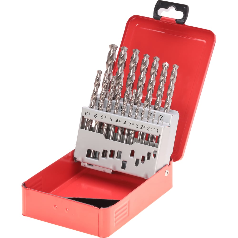 Набор сверл по металлу (19 шт; 1-10 мм; HSSE-Co8) Ruko 281214E ...