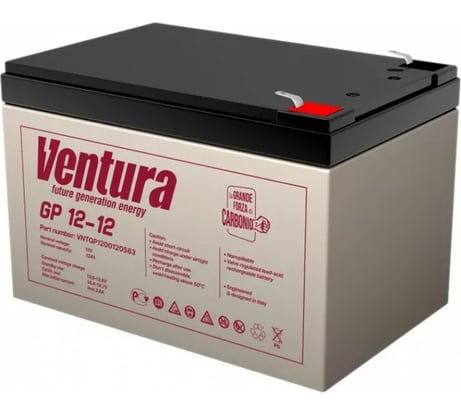 Аккумуляторная батарея 12 В, 12 Ач Ventura GP 12-12