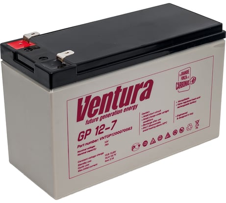 Аккумуляторная батарея 12 В, 7 А*ч Ventura GP 12-7
