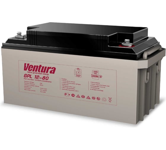 Аккумуляторная батарея 12 В, 86 А*ч Ventura GPL 12-80