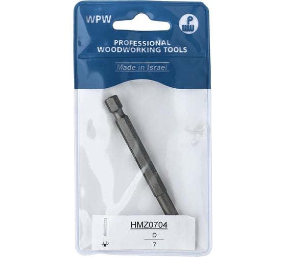 Сверло для стекла и керамики (7х80 мм; хвостовик HEX1/4") WPW HMZ0704