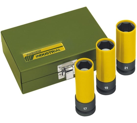 Комплект ударных головок (3 шт; 1/2; 17-21 мм) Proxxon PR- 23938