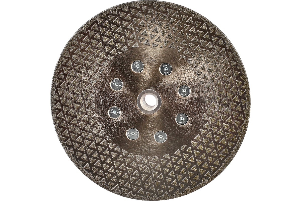 Диск алмазный гальванический сплошной с фланцем для резки и шлифовки ...