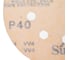 Шлифовальный круг GOLD B312T 125 мм, на липучке, 8 отверстий, золотистый, P 40, 50 шт SUNMIGHT 58103 3