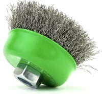 Щетка чашечная Д80 мм, М14, ворс гофр нержавейка 0.30 мм, для УШМ OSBORN R6133633008