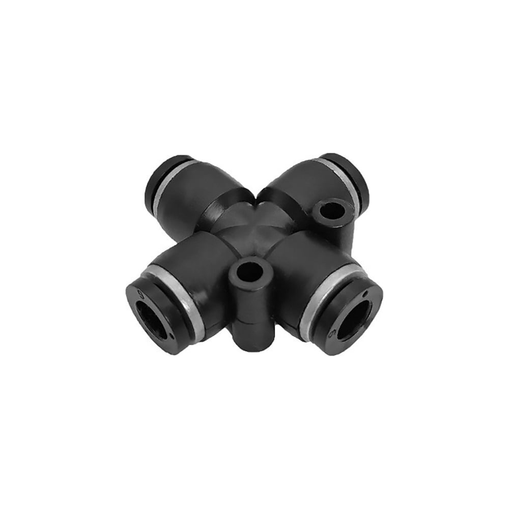 Фитинг цанговый X-образный пневматический, 10 мм, пластик, тип PZA, 5 ...