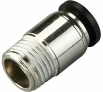 Фитинг цанговый прямой, 6 мм, наружная резьба 1/4, сталь, тип POC, 10 шт TITAN LOCK TLP-POC6-02_10