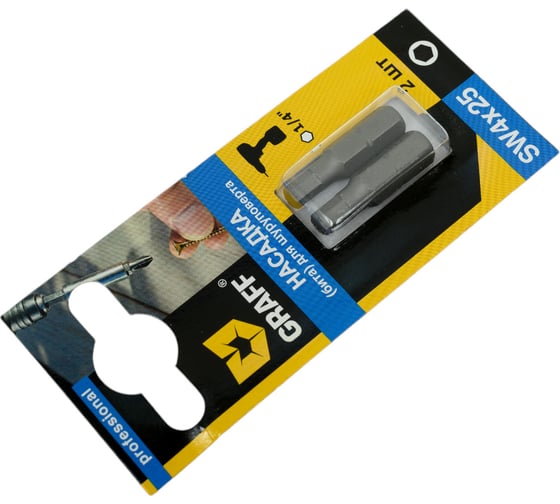 Шестигранная бита GRAFF (HEX)SW 4x25 мм 410425