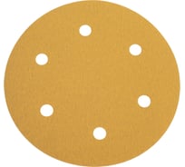 Шлифовальные круги 225 мм, P120, желтые, 6 отверстий, 10 шт Vitatools G-225-P120-10-6