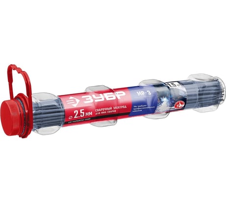 Электроды сварочные ЗУБР МР-3, с рутиловым покрытием, 2.5х350 мм, 1.5 кг 40011-2.5