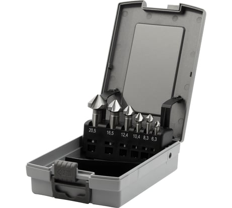 Набор зенковок (6 шт; 6.3-20.5 мм; 90 гр; HSSE) Bucovice Tools 791806