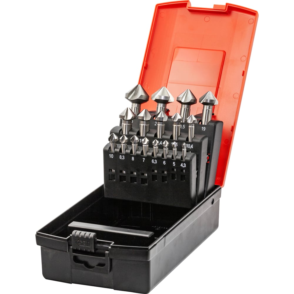 Набор зенковок (17 шт; 4.3-25 мм; 90 гр; HSSE) Bucovice Tools 796807 ...