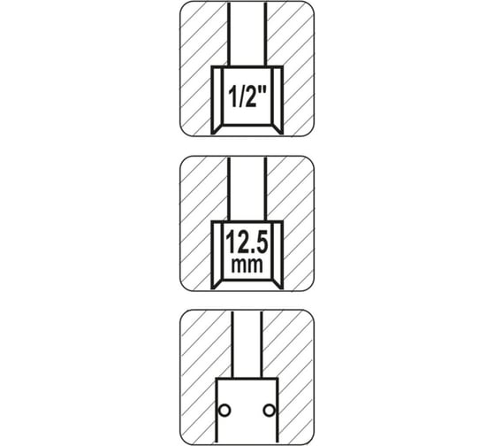 Быстроразъемное соединение YATO 1/2" с внутренней резьбой YT-2395 36992395 092 1