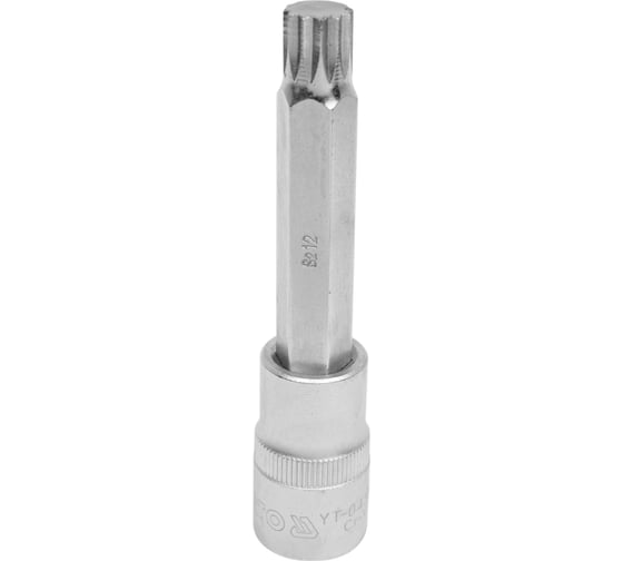 Головка торцовая с битой SPLINE (М12; 100 мм; 1/2") YATO YT-04354