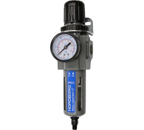Фильтр воздушный грубой очистки с редуктором PRO 1/2" NORDBERG NP8234