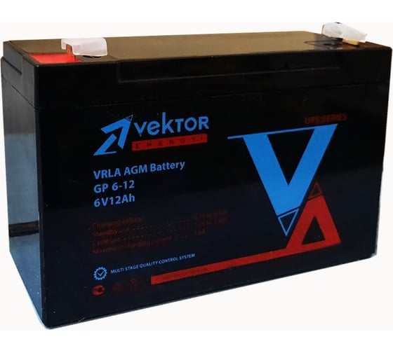 Аккумуляторная батарея Vektor Energy GP 6-12 75828 1