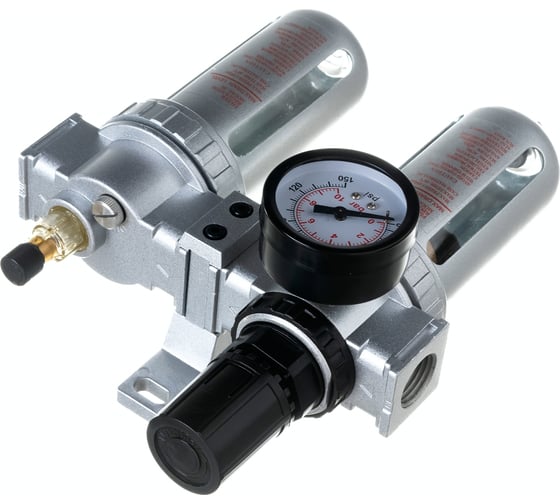 Блок подготовки воздуха AFRL804 1/2" металлические колбы Pegas pneumatic 4706