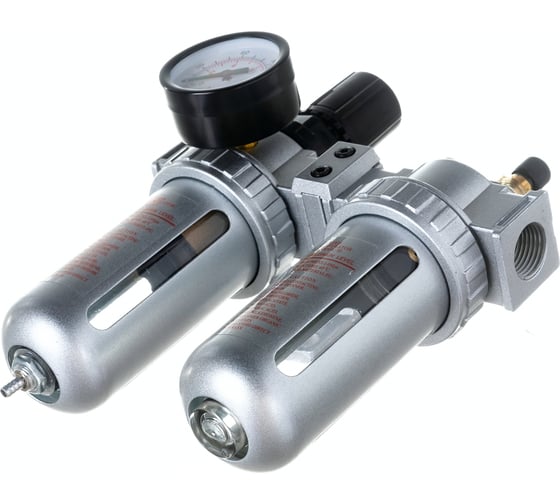 Блок подготовки воздуха AFRL804 1/2" металлические колбы Pegas pneumatic 4706