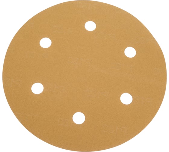 Шлифовальный круг на липучке желтый 225 мм, Р180, 10 шт GRUFF PDY-225 -180 1
