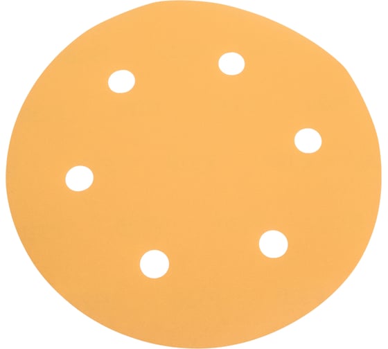 Шлифовальный круг на липучке желтый 225 мм, Р320, 10 шт GRUFF PDY-225 -320 1