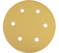 Шлифовальный круг на липучке желтый 225 мм, Р80, 10 шт GRUFF PDY-225-080