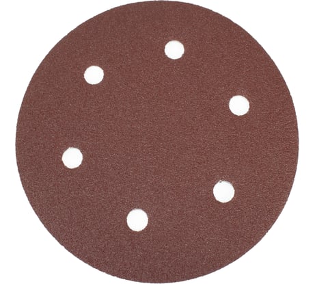Шлифовальный круг на липучке красный 225 мм, Р100, 10 шт GRUFF PD-225-100