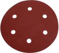 Шлифовальный круг на липучке красный 225 мм, Р150, 10 шт GRUFF PD-225-150