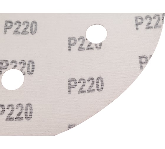 Шлифовальный круг на липучке красный 225 мм, Р220, 10 шт GRUFF PD-225-220
