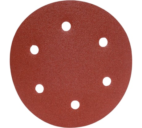 Шлифовальный круг на липучке красный 225 мм, Р80, 10 шт GRUFF PD-225-080