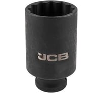Головка ударная глубокая 12-гранная 21 мм, 3/4"DR JCB JCB-46810021(59827)