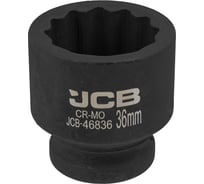 Головка ударная 12-гранная 3/4", 36 мм JCB JCB-46836(59855)
