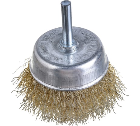Щетка металлическая ON со шпилькой для дрели 65 мм чашка 20-02-065