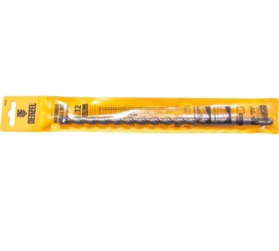 Бур по бетону, двойная спираль, Cobalt W-tip (12x260 мм; SDS PLUS) Denzel 705025