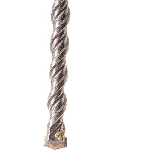 Бур по бетону, двойная спираль, Cobalt W-tip (12x460 мм; SDS PLUS) Denzel 705027