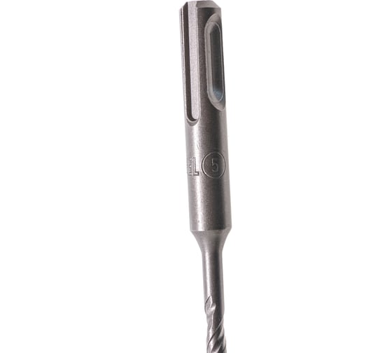 Бур по бетону, двойная спираль, Cobalt W-tip (5x160 мм; SDS PLUS) Denzel 705004