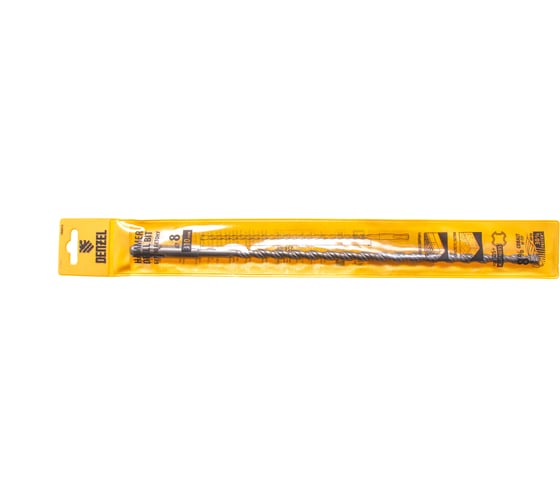 Бур по бетону, двойная спираль, Cobalt W-tip (8x310 мм; SDS PLUS) Denzel 705015