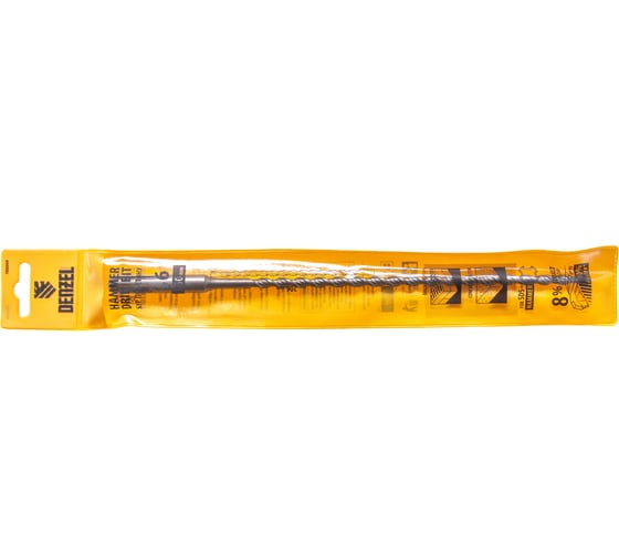 Бур по бетону, двойная спираль, Cobalt W-tip (6x260 мм; SDS PLUS) Denzel 705008