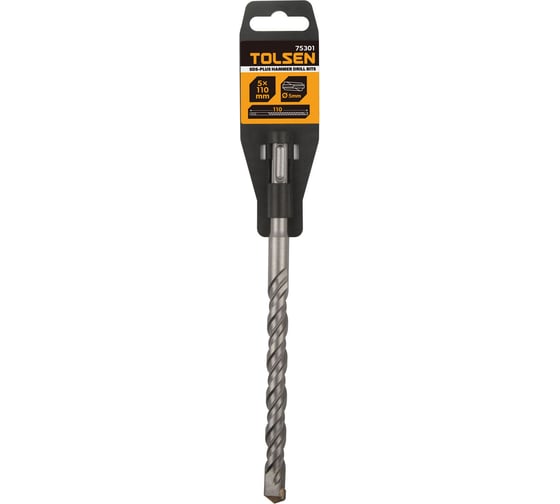 Бур по бетону SDS Plus, 5x110 мм, напайки TCT TOLSEN 75301