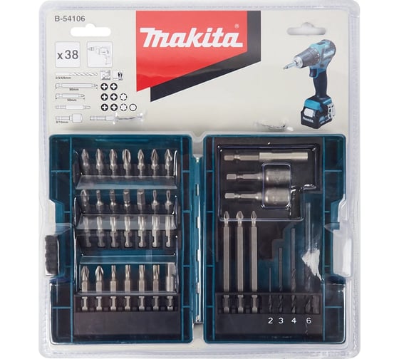 Набор насадок 38 шт Makita B-54106