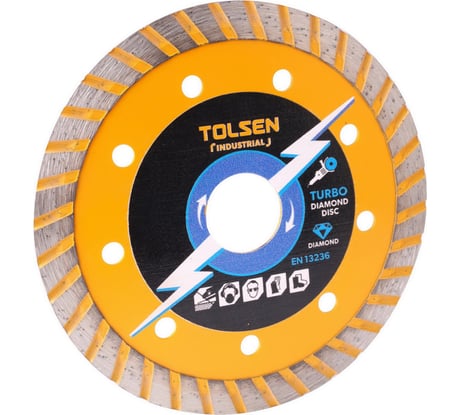 Диск алмазный турбо Industrial, 180x22.2 мм TOLSEN 76745