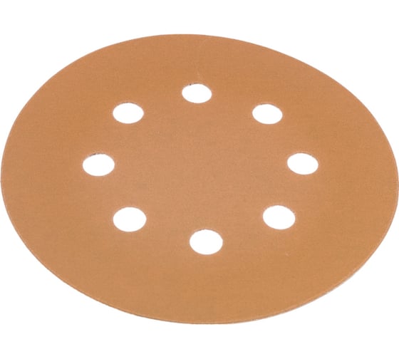 Круг шлифовальный GOLD B312T (5 шт; 125 мм; на липучке; 8 отв; золотистый; P600) SUNMIGHT 58118R