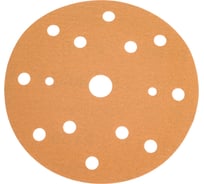 Круг шлифовальный GOLD B312T (5 шт; 150 мм; на липучке; 15 отв; золотистый; P150) SUNMIGHT 44309R