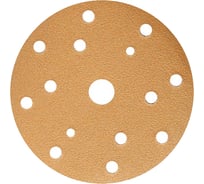 Круг шлифовальный GOLD B312T (5 шт; 150 мм; на липучке; 15 отв; золотистый; P150) SUNMIGHT 44309R