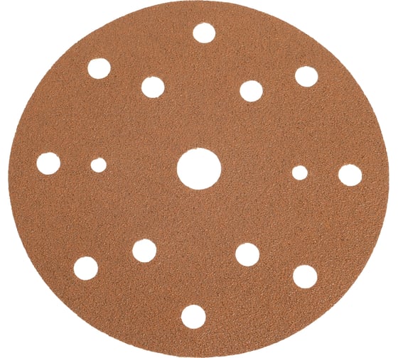 Круг шлифовальный GOLD B312T (5 шт; 150 мм; на липучке; 15 отв; золотистый; P60) SUNMIGHT 44305R 1