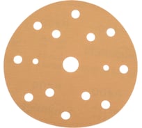 Круг шлифовальный GOLD B312T (5 шт; 150 мм; на липучке; 15 отв; золотистый; P400) SUNMIGHT 44316R