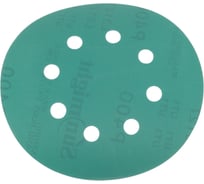 Круг шлифовальный FILM L312TV (100 шт; 125 мм; на липучке; 8 отв; зелёный; P400) SUNMIGHT 53216