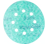 Круг шлифовальный FILM L312T+ (5 шт; 125 мм; на липучке; 8 отв; зелёный; P800) SUNMIGHT 53219R