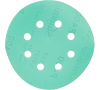 Круг шлифовальный FILM L312T (5 шт; 125 мм; на липучке; 8 отв; зелёный; P400) SUNMIGHT 53216R
