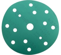 Круг шлифовальный FILM L312T (5 шт; 150 мм; на липучке; 15 отв; зелёный; P320) SUNMIGHT 53014R